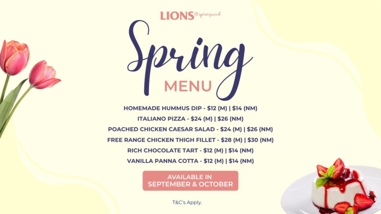 Spring Menu TV & WEB